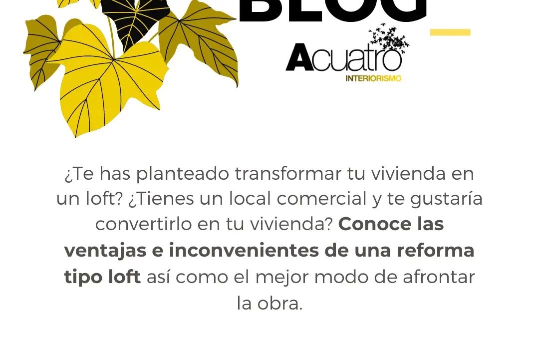 ¿Convertir tu piso en loft? Se puede