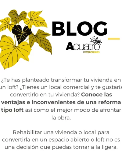 ¿Convertir tu piso en loft? Se puede